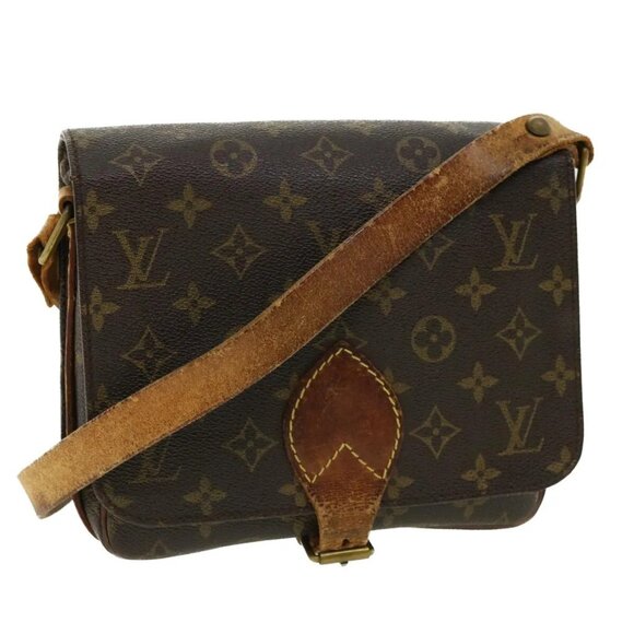 LOUIS VUITTON Monogram Cartouchiere MM Shoulder Bag M51253 LV Auth - Picture 1 of 16